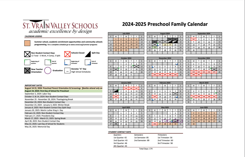 24-25 SVVSD Family calendar